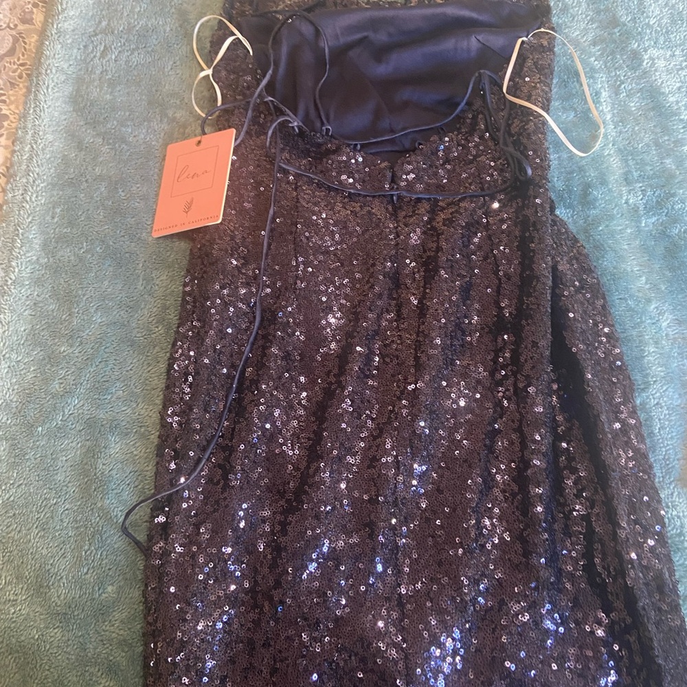 Elegant Black Sequin Dress